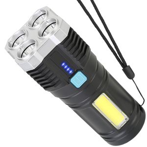 Torcia LED Ricaricabile Super Luminosa con Cinturino, Faro Intensivo - Product Image 1
