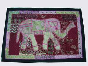 Handcrafted Kambalia Embroidery <b>Table</b> Cloth Decorative and Protective <b>Table</b> <b>Runner</b> Cover Traditional Indian Textile - Product Image 2