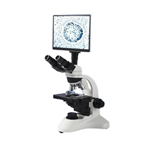 Digital Trinocular Biological Microscope | 1000X-1600X LCD HD Laboratory Microscope with Halogen Light for Dental Research