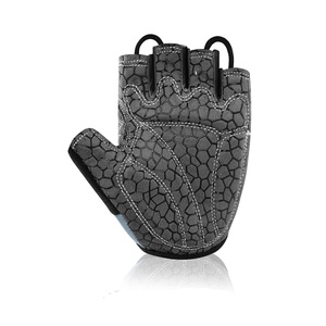 Half Finger Cycling <b>Gloves</b> Blue <b>Black</b> Polyester Unisex Summer Hook Loop Closure Breathable <b>Mesh</b> - Product Image 3