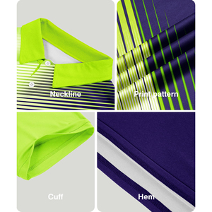 Polo de golf à manches courtes pour homme, design ergonomique performant, vêtement de sport pour golfeurs professionnels et athlètes - Product Image 5