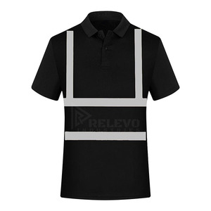 เสื้อยืดแขนสั้นสำหรับผู้ชาย RELEVO INDUSTRIES แบบสะท้อนแสงพร้อมแถบสะท้อนแสงสำหรับงานก่อสร้าง ผลิตจากโพลีเอสเตอร์ - Product Image 3