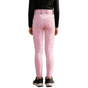 Pantalones de equitación de cintura alta para mujer, pantalones ecuestres elásticos, logotipo personalizado, fabricante mayorista OEM - Product Image 4