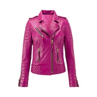 Veste de moto en cuir de vache véritable et peau de mouton pour femme, conçue sur mesure, respirante, imperméable, hiver, automne, haute qualité