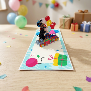 Carte d'anniversaire personnalisée avec fleurs, faite à la main, carte pop-up 3D, impression offset, artisanat du papier vietnamien, Saint-Valentin, fête des mères - Product Image 6