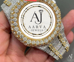 Montre mécanique Ice Cube avec cadran en diamant, cristal saphir, boîtier en acier inoxydable, diamètre 30 mm, cadeau de luxe pour femme - Product Image 1