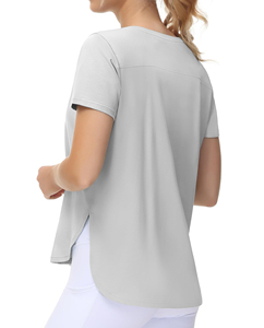 Camisetas Deportivas de Manga Corta para Mujer, Personalizadas, de Alta Calidad, Holgadas, Estilo Crop Top, para Gimnasio, Yoga y Deportes - Product Image 3