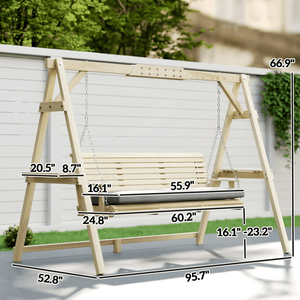 เก้าอี้ชิงช้าสำหรับลานกลางแจ้งเพื่อความสบายและมีสไตล์ - Product Image 3