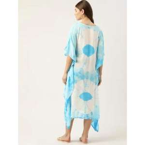 ชุดเดรสคาฟทันผ้าฝ้ายแท้ 100% คุณภาพสูง งานแฮนด์เมด ดีไซน์รับลมทะเล ให้คุณรู้สึกเย็นสบายและมีสไตล์ในวันแดดดี - Product Image 1