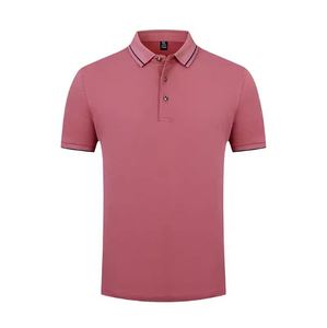 เสื้อโปโลชายพิมพ์โลโก้ตามสั่ง ผ้าฝ้ายระบายอากาศ ทรงเข้ารูป เหมาะสำหรับกอล์ฟ เสื้อลำลองสำหรับเล่นกีฬา คุณภาพสูง แห้งเร็ว แขนสั้น - Product Image 2