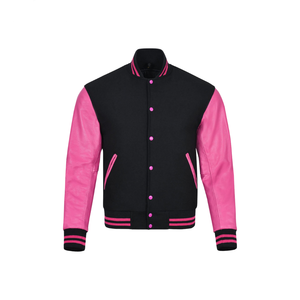 Chaqueta Varsity de Lana para Hombre, Personalizada, al por Mayor, con Mangas de Cuero Genuino, Chaqueta Bomber Cálida de Invierno, Ropa Exterior Universitaria de Béisbol WVJ-0061B - Product Image 6