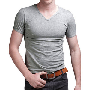 T-shirts à manches courtes col rond 100 % coton, coupe ample, anti-boulochage, avec logo personnalisé, qualité supérieure, vente en gros OEM - Product Image 6