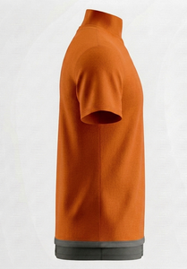 Camiseta de Hombre Naranja de Manga Corta con Cuello Redondo, Tejida en 100% Algodón Transpirable, Corte Regular, Diseño Sólido con Letras Pintadas a Mano y Dibujos Animados - Product Image 6