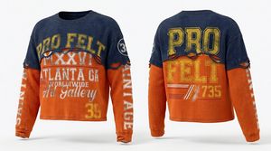 Camiseta de Manga Corta con Paneles Acanalados de Alta Calidad, Diseño Gráfico Personalizado, Estilo Urbano Informal, Cómoda, de Felpa, para Hombre - Product Image 5