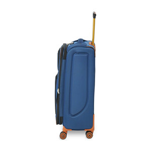 Polyester Luggage Set 3-Piece Blue Premium Fabric Trolley <b>Bag</b> Set With Silent <b>Wheels</b> And Comfortable Carry Handle For <b>Travel</b> - Product Image 3