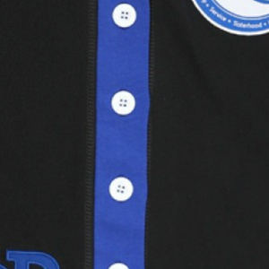 Cardigan classique Zeta Phi Beta pour femme, noir et bleu, boutonné, en tricot, avec lettres grecques, tenue décontractée de sororité - Product Image 5