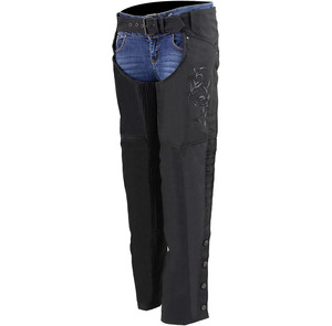 Samroz Sports Premium <b>Leather</b> Seamless Fusing Full Sleeve Front Logo Motorcycle Riding <b>Chaps</b> for Women Bikers All Seasons - Product Image 1