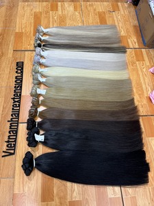 Extensions de cheveux humains Remy vietnamiens de luxe - Style Water Wave, double trame machine - Product Image 3