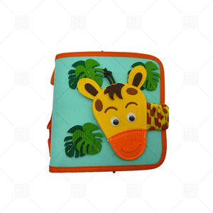 Livre sensoriel interactif en feutre sur le thème des animaux de la jungle et du safari - Product Image 5