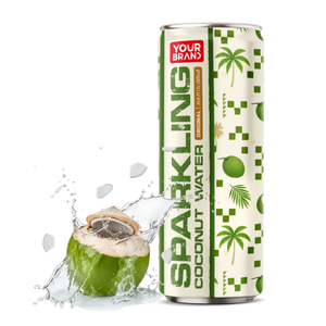 Eau de coco pétillante premium 320ML |   Boisson tropicale naturelle |   Fabricant OEM et de marques privées du Vietnam - Product Image 1