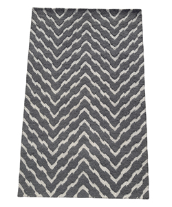 Tapis à carreaux crème et or en laine tuftée à la main, moderne, couleur unie, bouclé, à poils longs, fait main, durable, lavable, en latex, pour pique-nique et salon - Product Image 2