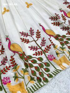 Hermosa colección de lehengas y blusas de algodón con bordados de animales, listas para usar, para niñas, de proveedor de Surat. - Product Image 3