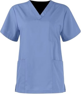 Men's KRAVEN SPORTS Cotton <b>Jogger</b> Medical <b>Scrub</b> Set V-Neck Healthcare Uniform Nursing Hospital Workwear Suit New Arrival - Product Image 1