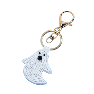 Abalorios Hechos a Mano con Cuentas Blancas de Fantasma para la Creación de Joyas, Abalorios de Vidrio y Acrílico Coloridos - Product Image 1