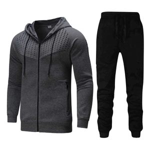 Survêtements pour hommes de haute qualité, couleur unie, manches longues, pour l'hiver, en vente - Product Image 4