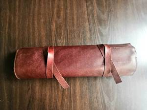 Nouveau design Sacs à dos en cuir Crazy Horse, sac de rangement portable pour couteaux de chef professionnels avec compartiments LKR-0262 - Product Image 5