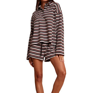 Vêtements pour hommes personnalisés, ensembles de survêtements à fermeture éclair, logo imprimé, ensembles deux pièces, streetwear pour hommes, coupe-vent, ensemble veste et short pour hommes - Product Image 1