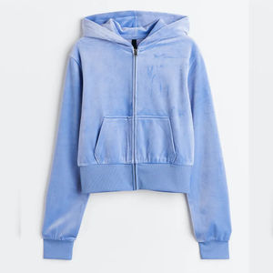 Productos de Moda 2025, Nuevas Llegadas, Conjuntos Deportivos de Terciopelo para Mujer, Sudaderas Cortas y Pantalones de Terciopelo, Conjuntos de 2 Piezas para Chicas - Product Image 5