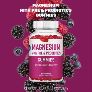 Gomitas de Magnesio Glicina OEM con Prebióticos, 60 Unidades, 100 mg, Veganas, Sin Gluten, Apoyo para el Estrés, el Sueño y la Recuperación, 30 Porciones - Product Image 2