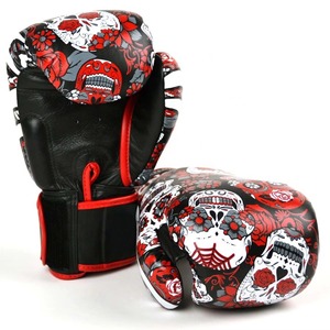 Guantes de Boxeo Blancos con Logotipo Personalizado para Hombre y Mujer |   Cuero de Primera Calidad |   Guantes de Entrenamiento y Combate de MMA, Muay Thai y Kickboxing al por Mayor OEM - Product Image 5