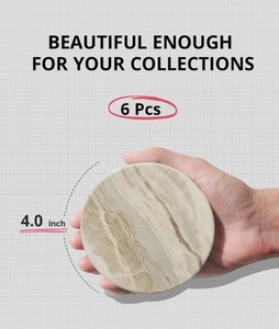 Juego de Posavasos de Mármol Moderno, Sencillo, Ecológico, Lavable, de Lujo, Accesorios de Barra para Mesa, Decoración del Hogar, Recuerdos para Cócteles - Product Image 5