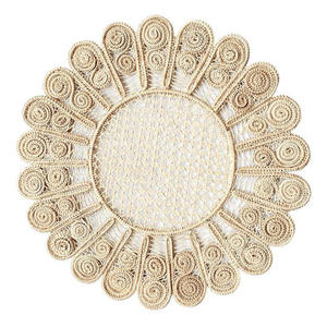 Posavasos de Bambú de Estilo Clásico Premium, Resistentes al Calor, Hechos a Mano, Decoración Tejida para Mesa, para Recepción de Bodas - Product Image 1