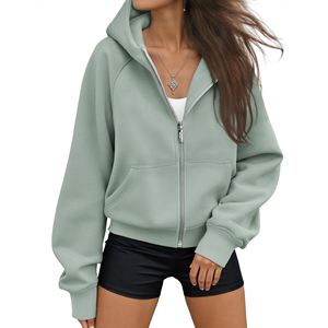 Wholesale Mens Womens Zipper Hoodies Premium Cotton Blend Full Zip Hooded <b>Jackets</b> Custom Logo Apparel Factory Manufacturer Mens - Product Image 1
