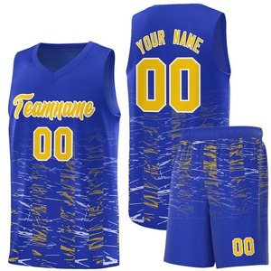 Maillots de basketball personnalisés en gros avec empiècements avant en relief, en maille polyester respirante, grandes tailles, unisexe - Product Image 1