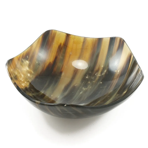 Bol décoratif en corne de buffle véritable de qualité supérieure, bol à raser en corne viking, bol de service et décoratif à bas prix - Product Image 2