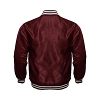 Veste universitaire en satin avec logo personnalisé, veste de baseball classique, fabricant de vestes universitaires, production en gros