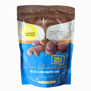 Factory OEM/ODM Wholesale High Quality Bulk Real Dark Pure <b>Chocolate</b> 58% Cocoa Button Bakery Biscuits Cookies HALAL Hot Selling - Product Image 1