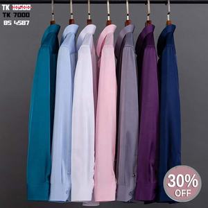 Chemise d'automne pour hommes OEM personnalisée 100% coton à manches longues formelle solide-Eco-Friendly Breathable Prix compétitifs du Bangladesh - Product Image 3