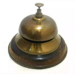Premium Gold <b>Call</b> <b>Bell</b> Manual Press Service <b>Bell</b> for Hotel Reception Bars and Front Desk Hospitality Supplies - Product Image 4