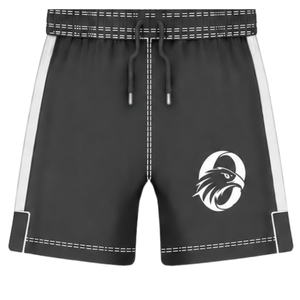 Ensemble uniforme de rugby noir et blanc à manches courtes, maillot de rugby rayé à col rond, short à cordon de serrage, vêtements de sport pour équipe athlétique - Product Image 4
