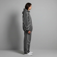 Nouvelle Collection 2026 – Ensemble 2 Pièces Streetwear Homme Imprimé Uni avec Passepoil Élégant, Logo Personnalisé, Coupe-Vent 100% Nylon, Survêtement Hip Hop
