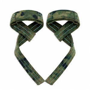 Sangles de poignet de musculation camouflage pour soulevé de terre, haltérophilie et musculation – Sangles de puissance - Product Image 4