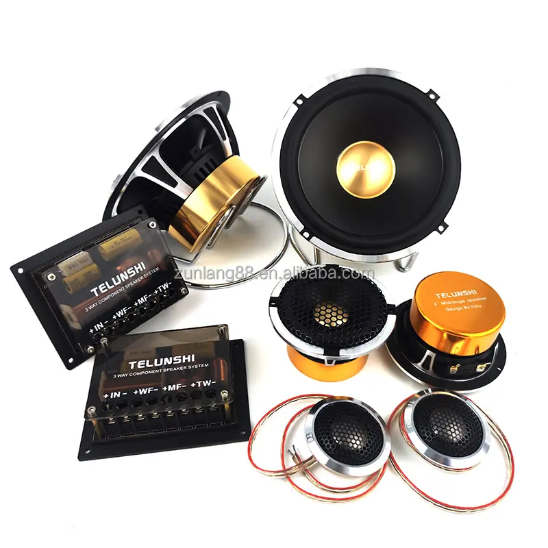 High quality Car Audio Crossover Tweeter 3 way 6.5 inch car door speakers Components Full range 6.5" car speakers