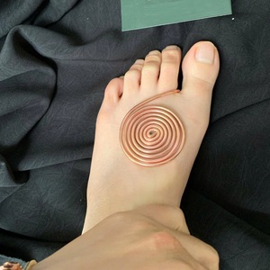 Modern Minimalist Copper Spiral Energy <b>Ornament</b> Solid Copper Energy Accessory for Daily Use Bracelet for Sale - Product Image 2