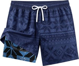 High Quality <b>Men's</b> Shorts Geometric Print Board Shorts Quick Dry Drawstring Casual Swim <b>Trunks</b> Mid Waist Polyester Short Pants - Product Image 6