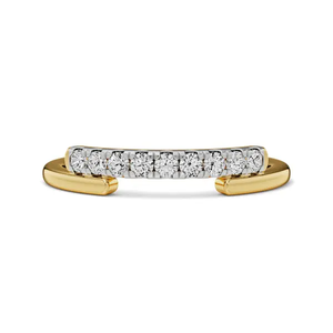Bague de fiançailles minimaliste en or jaune 10 carats avec diamant de laboratoire rond brillant de 1,00 carat, clarté VS1, couleur F, certifié IGI - Product Image 1